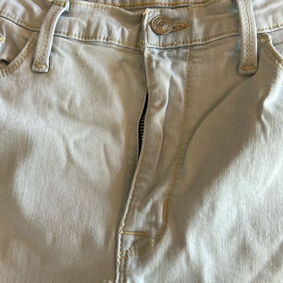 Hudson Blair Jeans Rolled Cuff Stretch Galaxy Light Blue Color Tan Stitch 29 - Picture 11 of 14